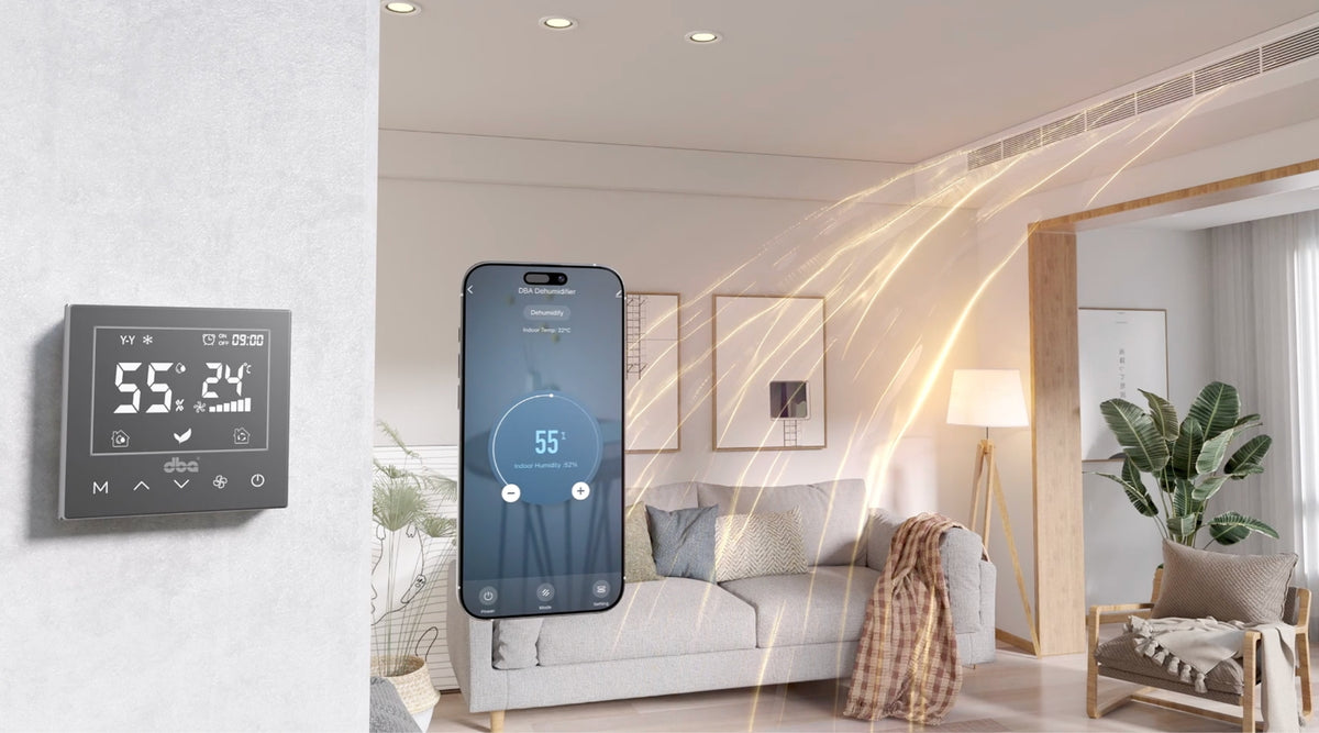 DBA ceiling dehumidifier.wifi app